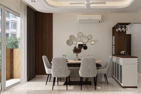 copper inspired dining area